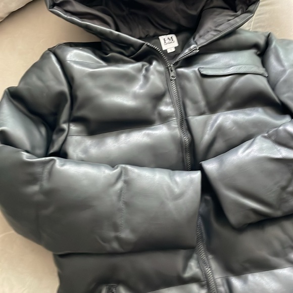 Hilary MacMillan Vegan Leather Coat (Size Small) - Picture 4 of 9